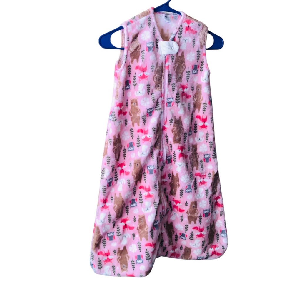 Size xl 18-24 months Hudson Baby infant girl plush sleeping bag/wearable blanket